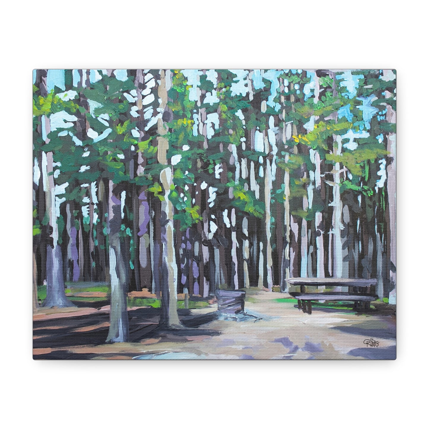 Camping at Cypress Hills - Canvas Print