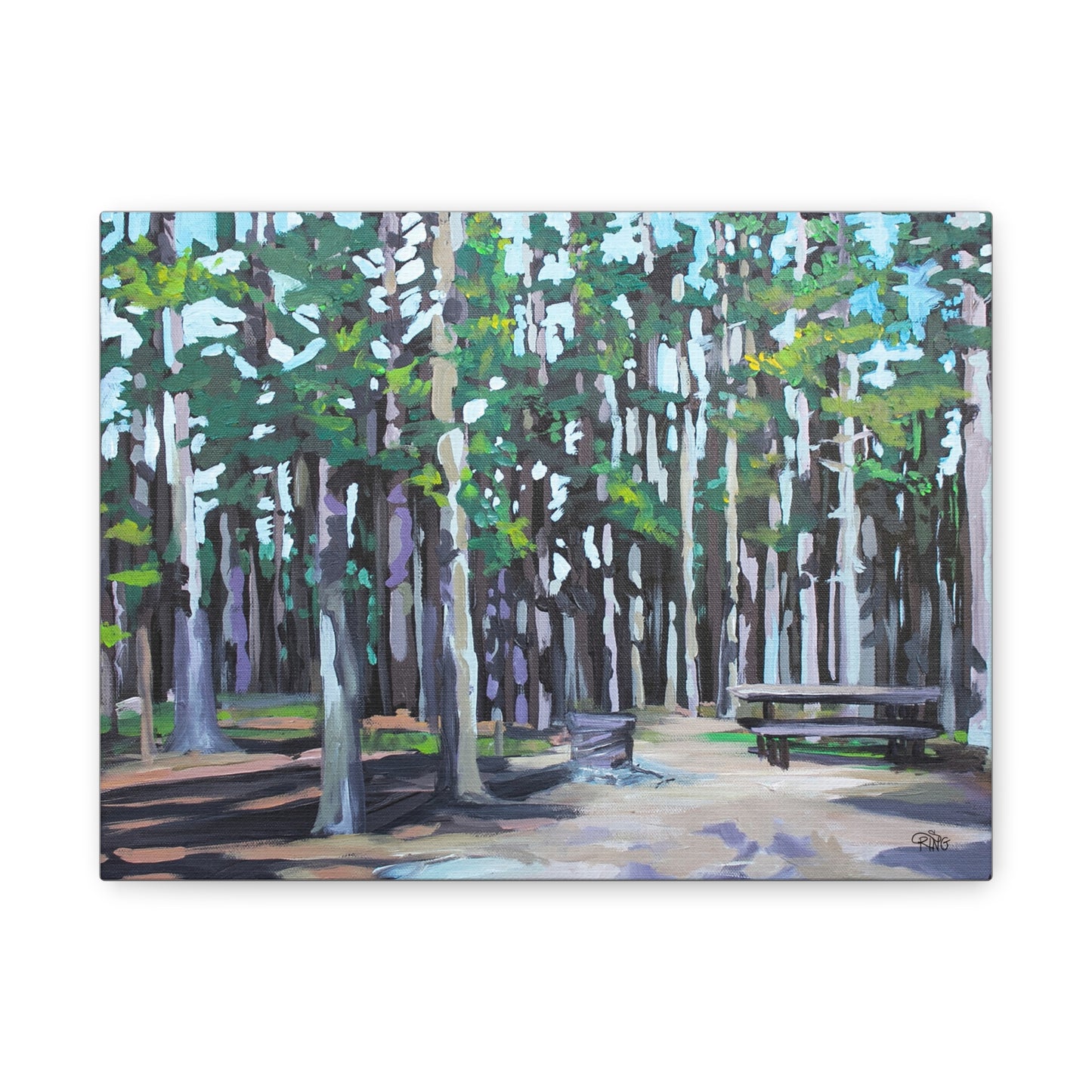 Camping at Cypress Hills - Canvas Print