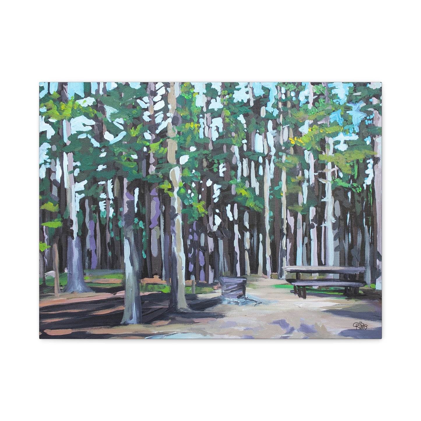 Camping at Cypress Hills - Canvas Print
