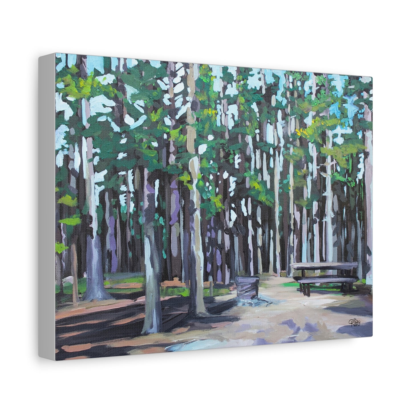 Camping at Cypress Hills - Canvas Print