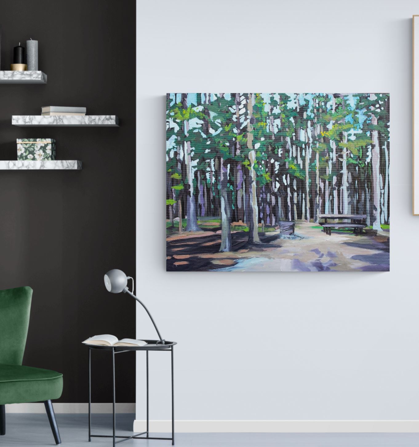 Camping at Cypress Hills - Canvas Print