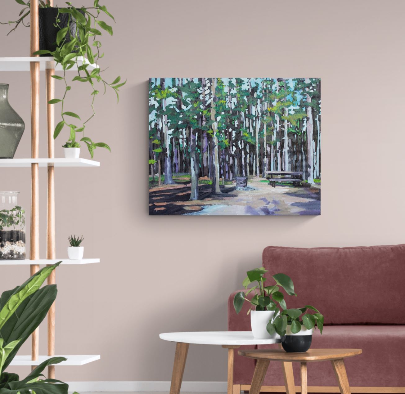 Camping at Cypress Hills - Canvas Print