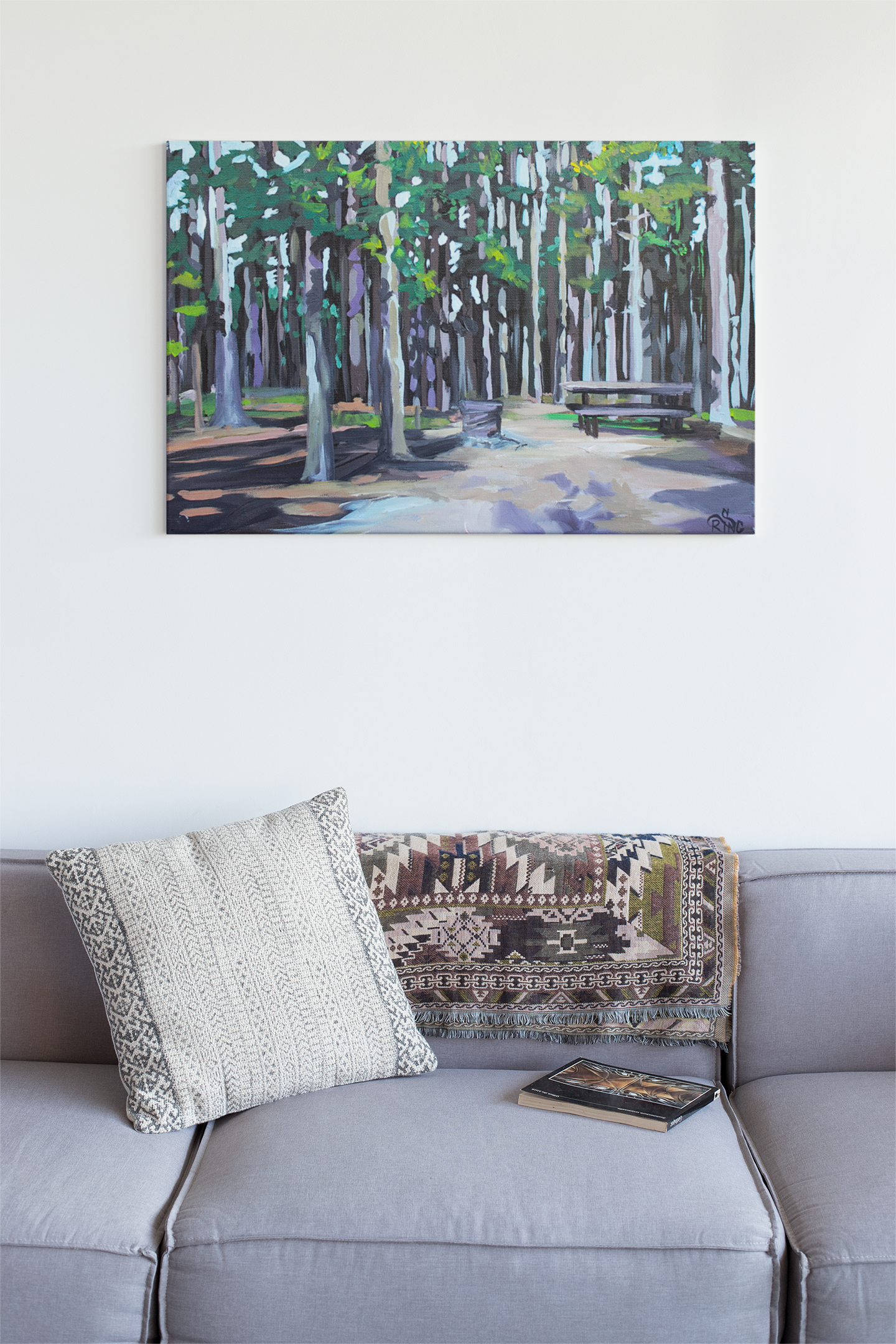 Camping at Cypress Hills - Canvas Print