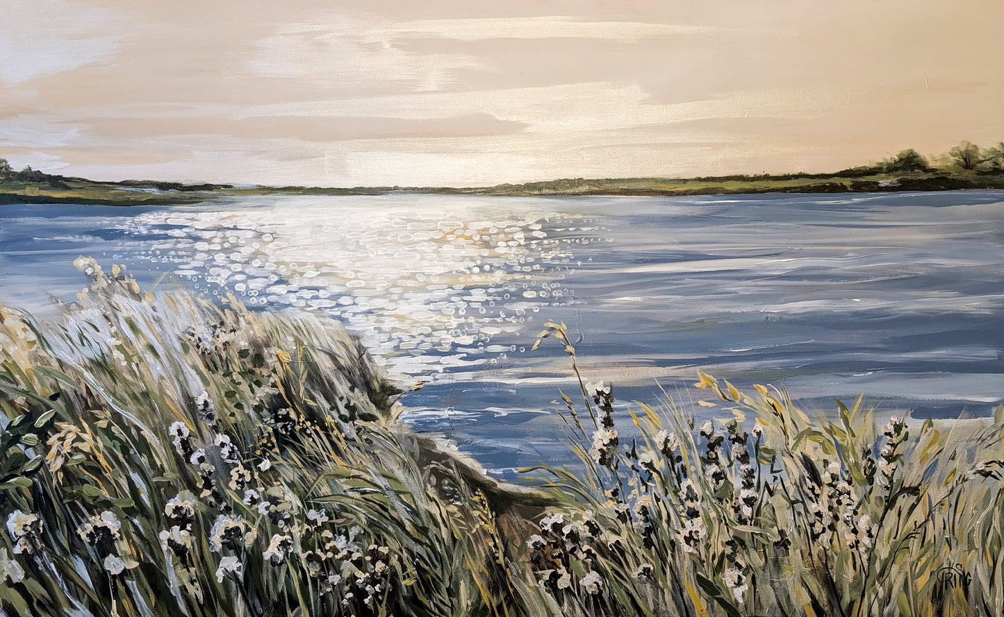 Sparkling Water in a Nature Refuge - Original Painting