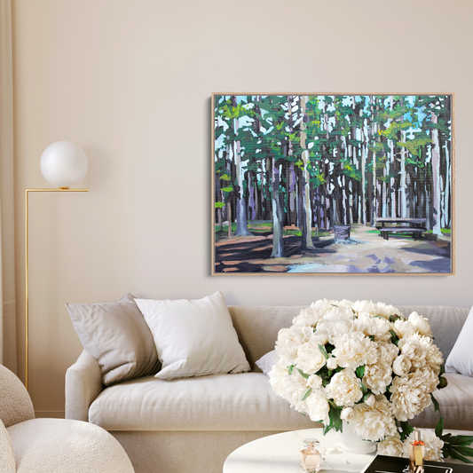 Camping at Cypress Hills - Canvas Print