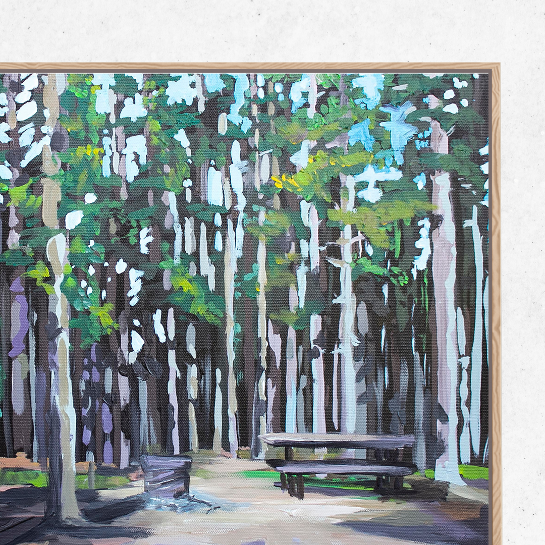 Camping at Cypress Hills - Canvas Print