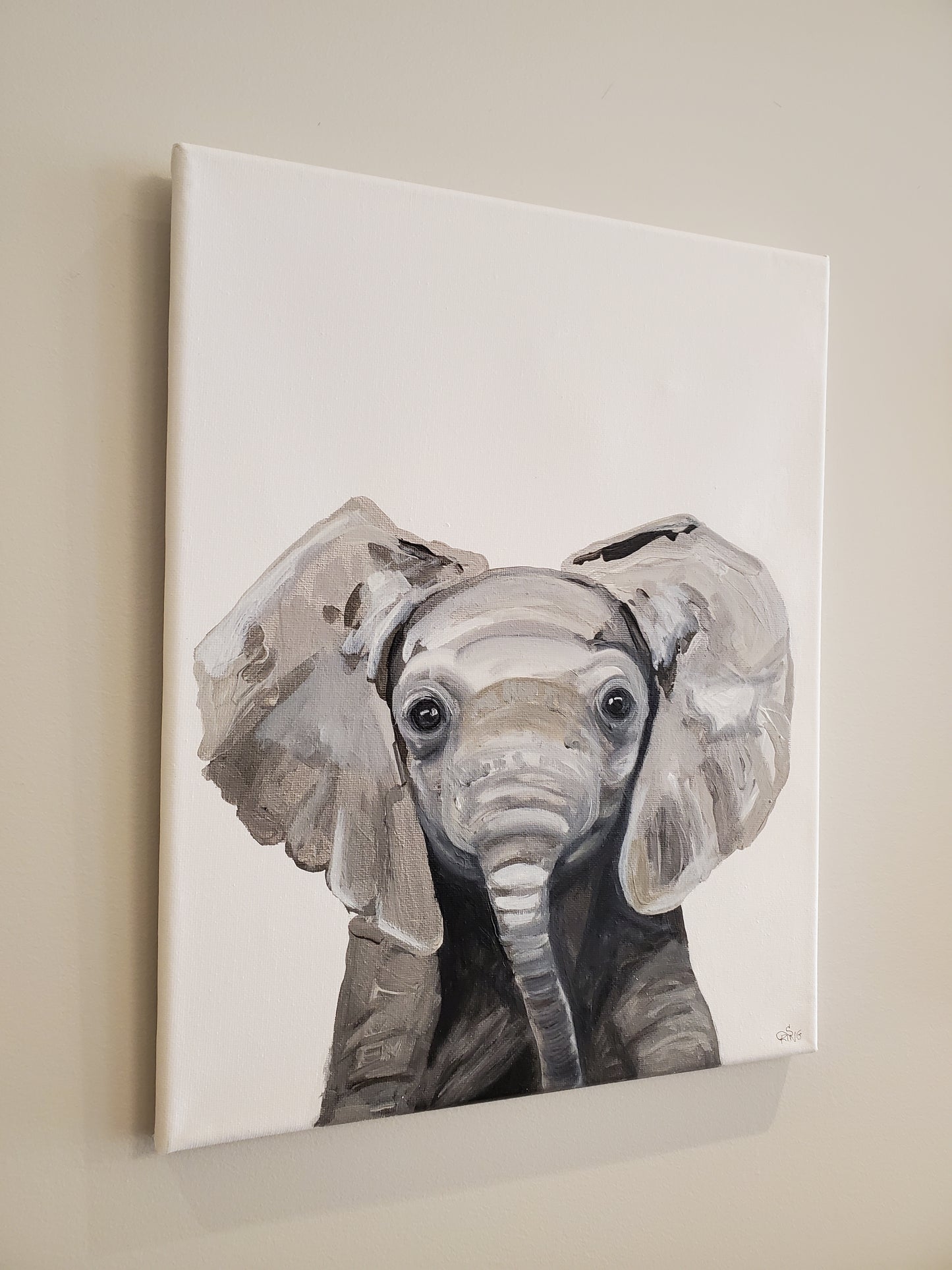 Baby Elephant - Original Painting