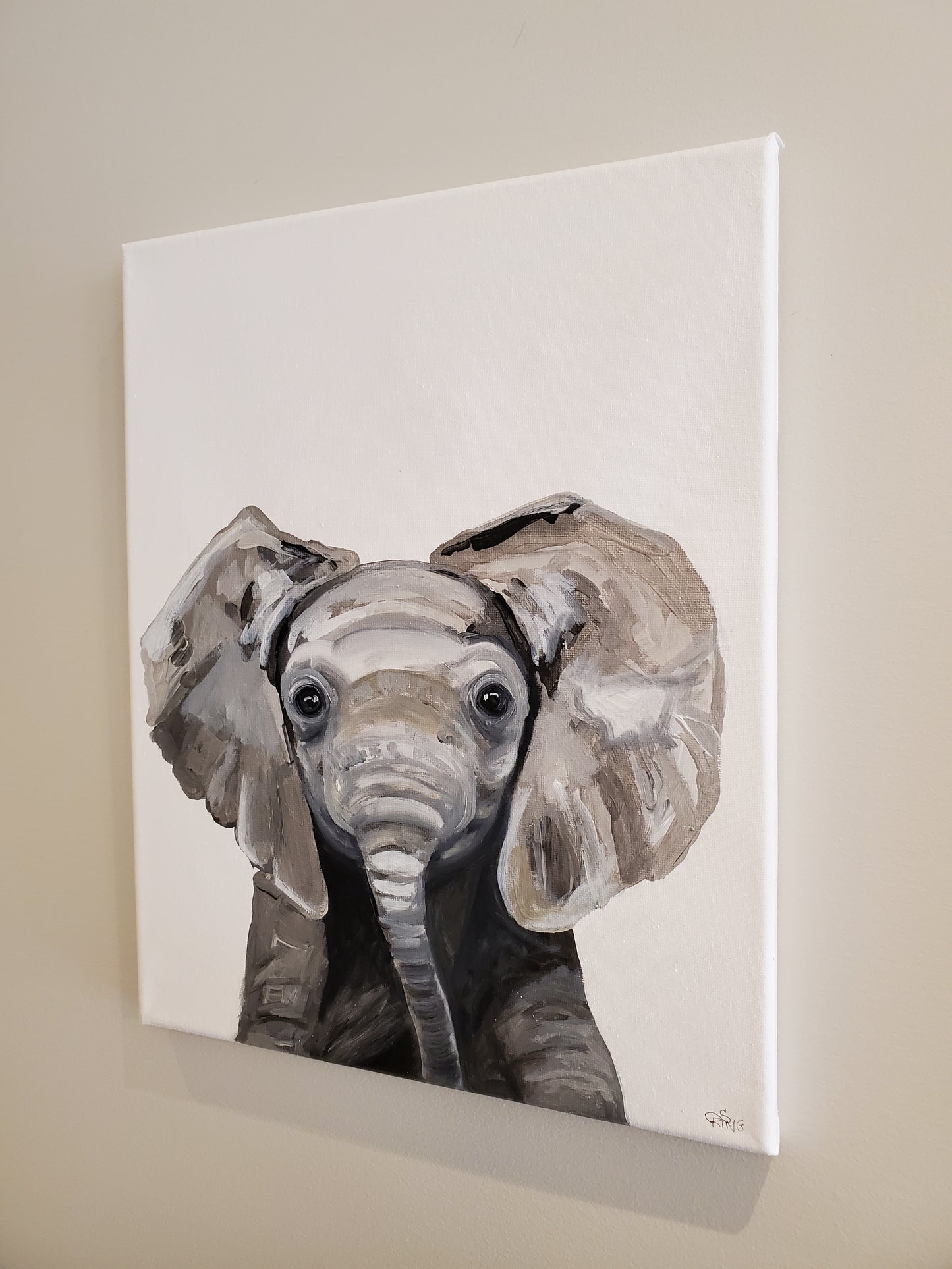 Baby Elephant - Original Painting