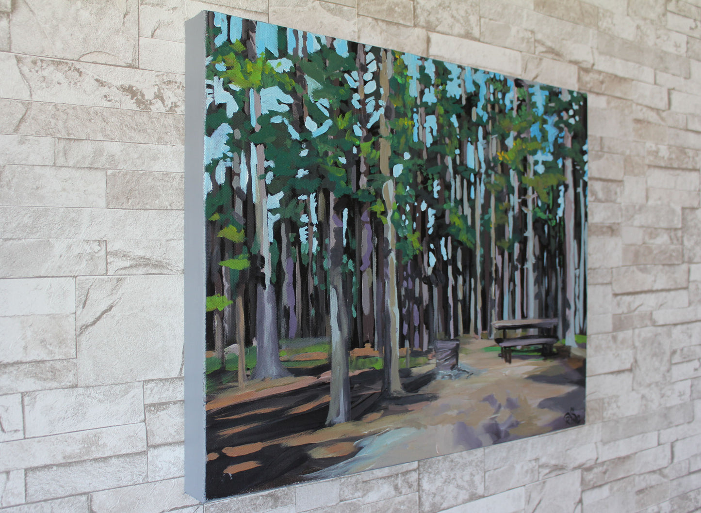 Camping at Cypress Hills - Original Painting