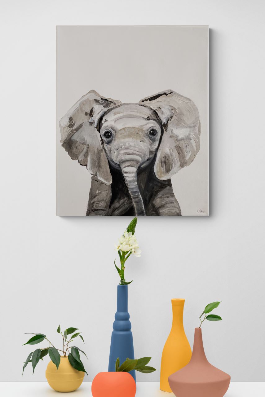Baby Elephant - Original Painting