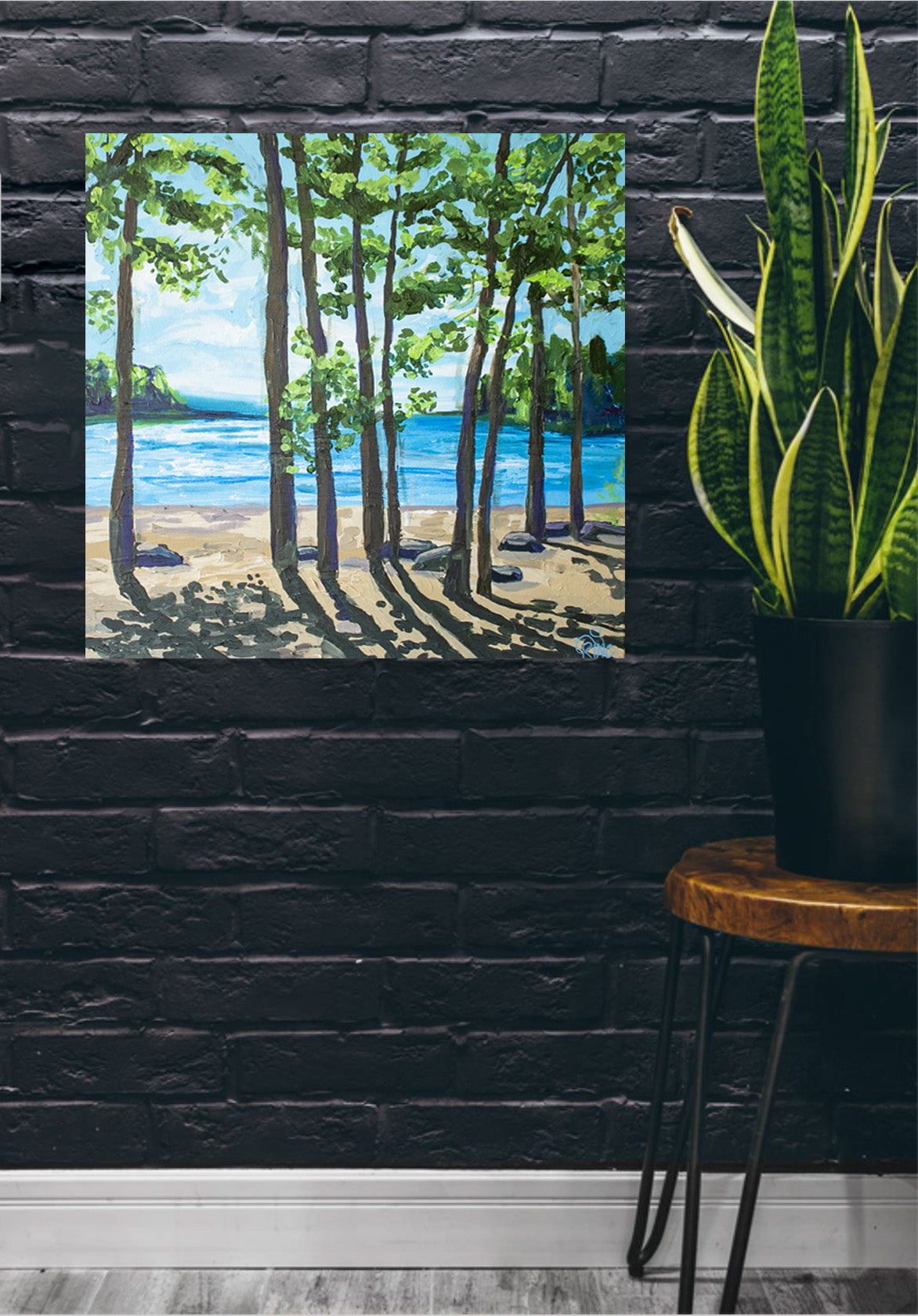 Day off at the Lake - Original Painting