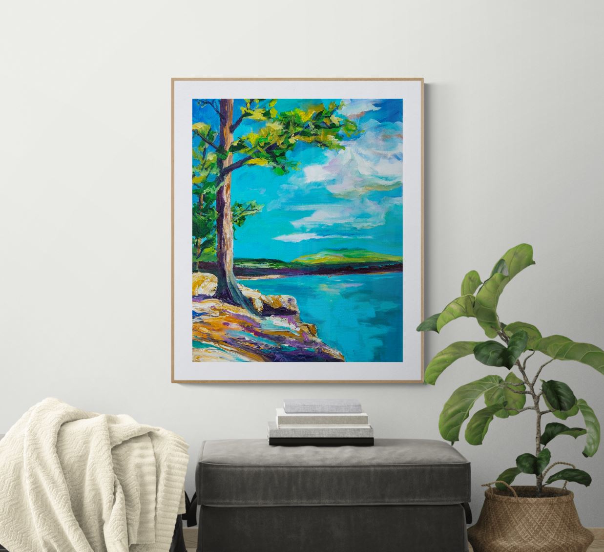 Afternoon at the Lake - Canvas Print
