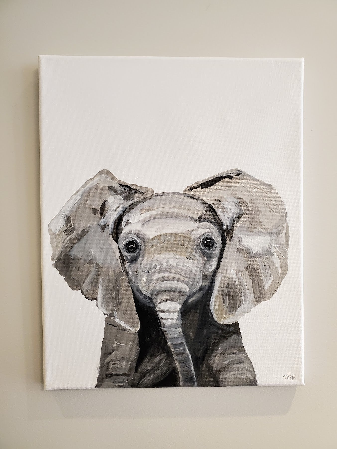 Baby Elephant - Original Painting
