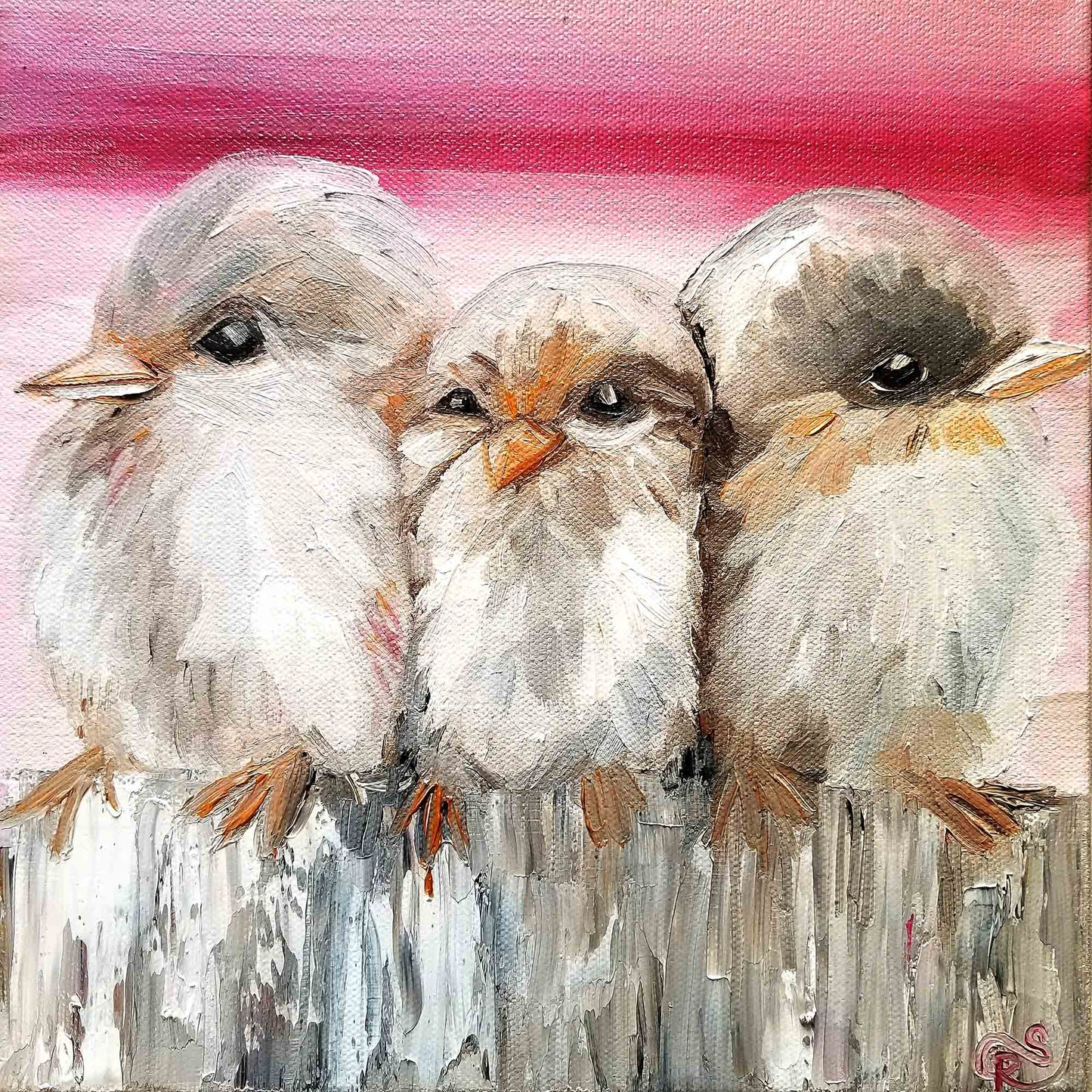 Burgundy Birds