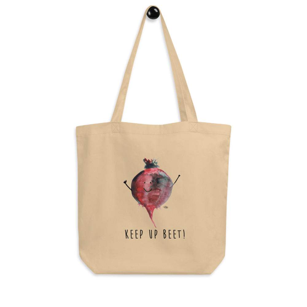 Keep Up Beet! - Eco Tote Bag - Certified Organic Cotton