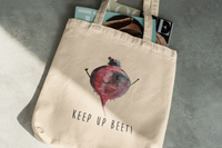 Keep Up Beet! - Eco Tote Bag - Certified Organic Cotton