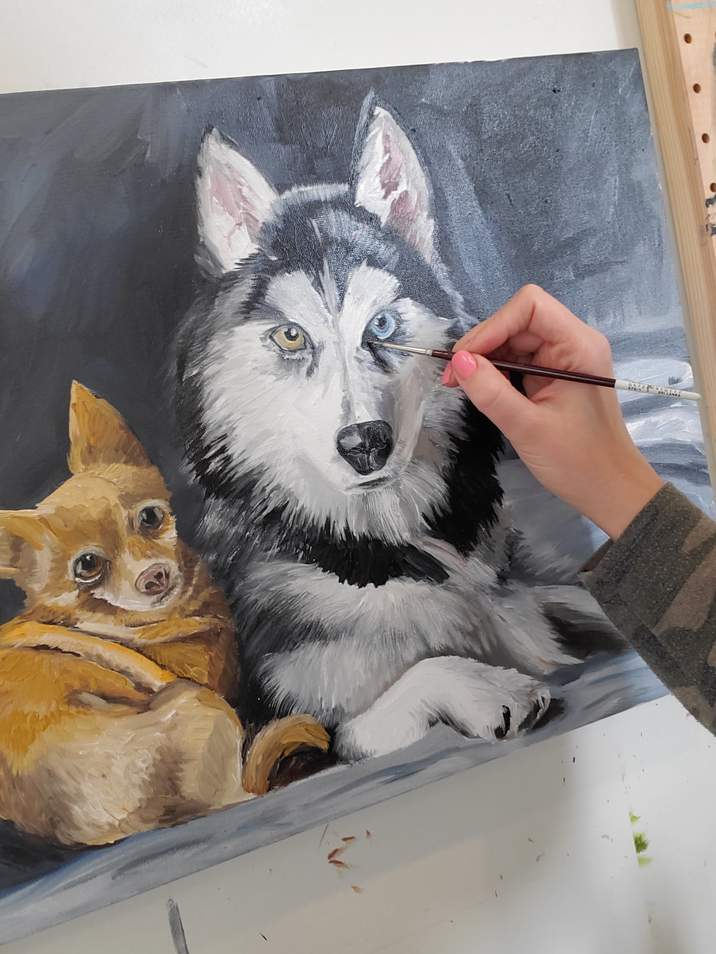 "Doby and Shia" - Sold