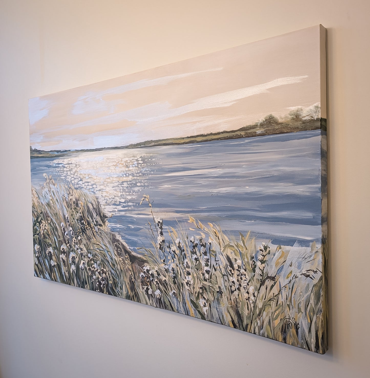 Sparkling Water in a Nature Refuge - Original Painting