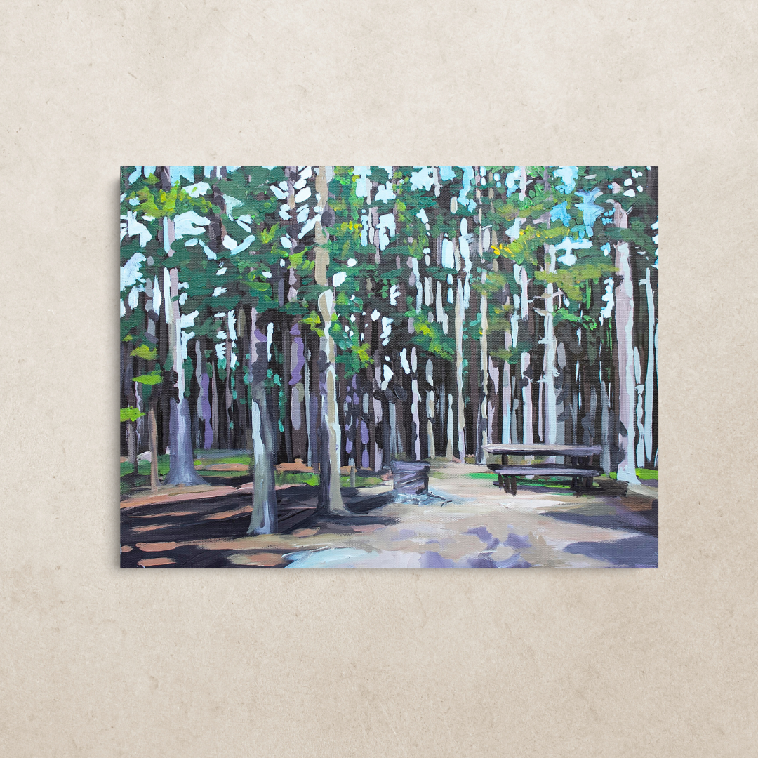 Camping at Cypress Hills - Canvas Print