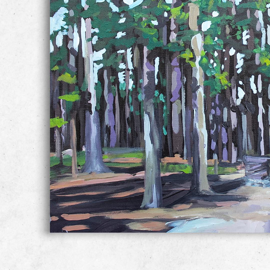 Camping at Cypress Hills - Canvas Print