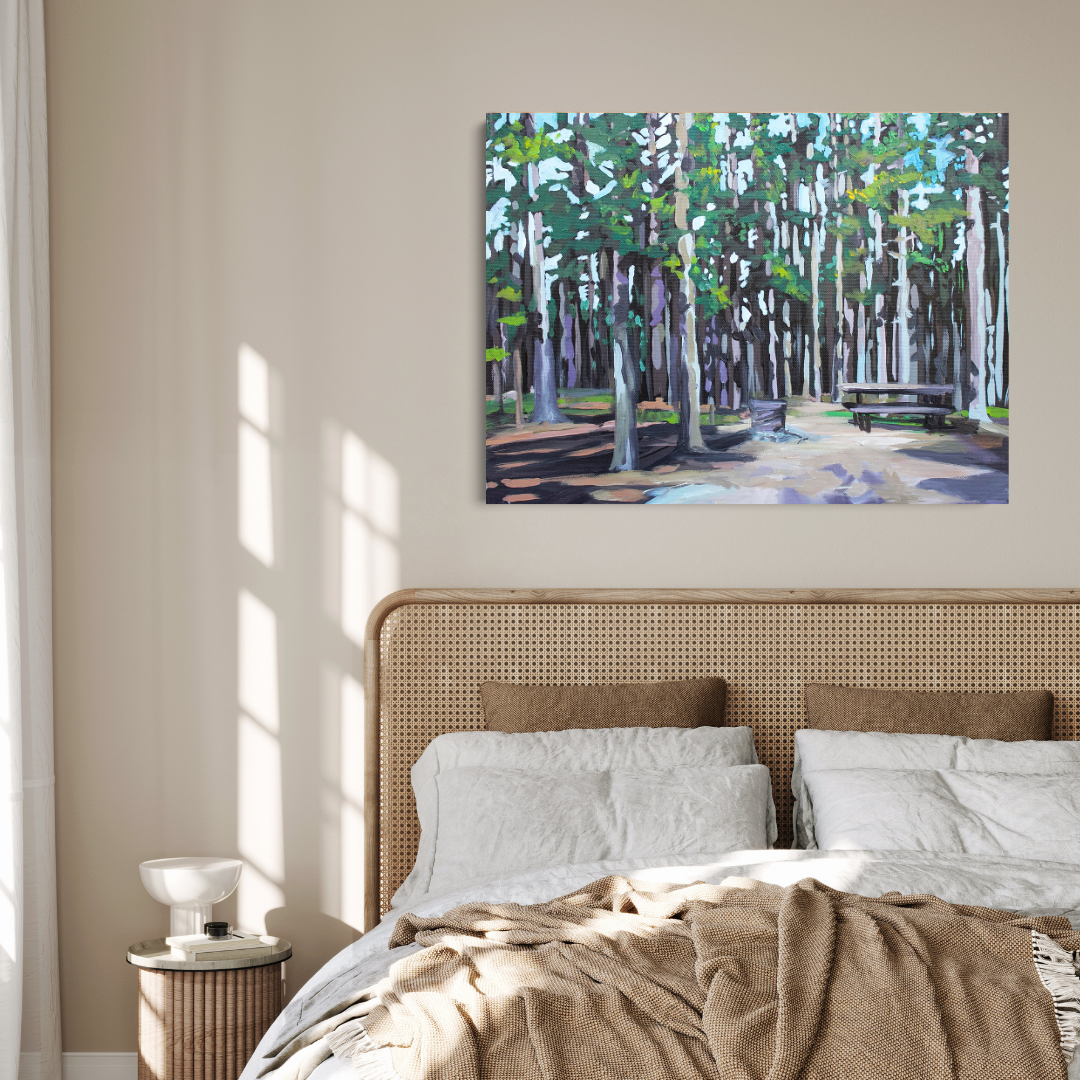 Camping at Cypress Hills - Canvas Print