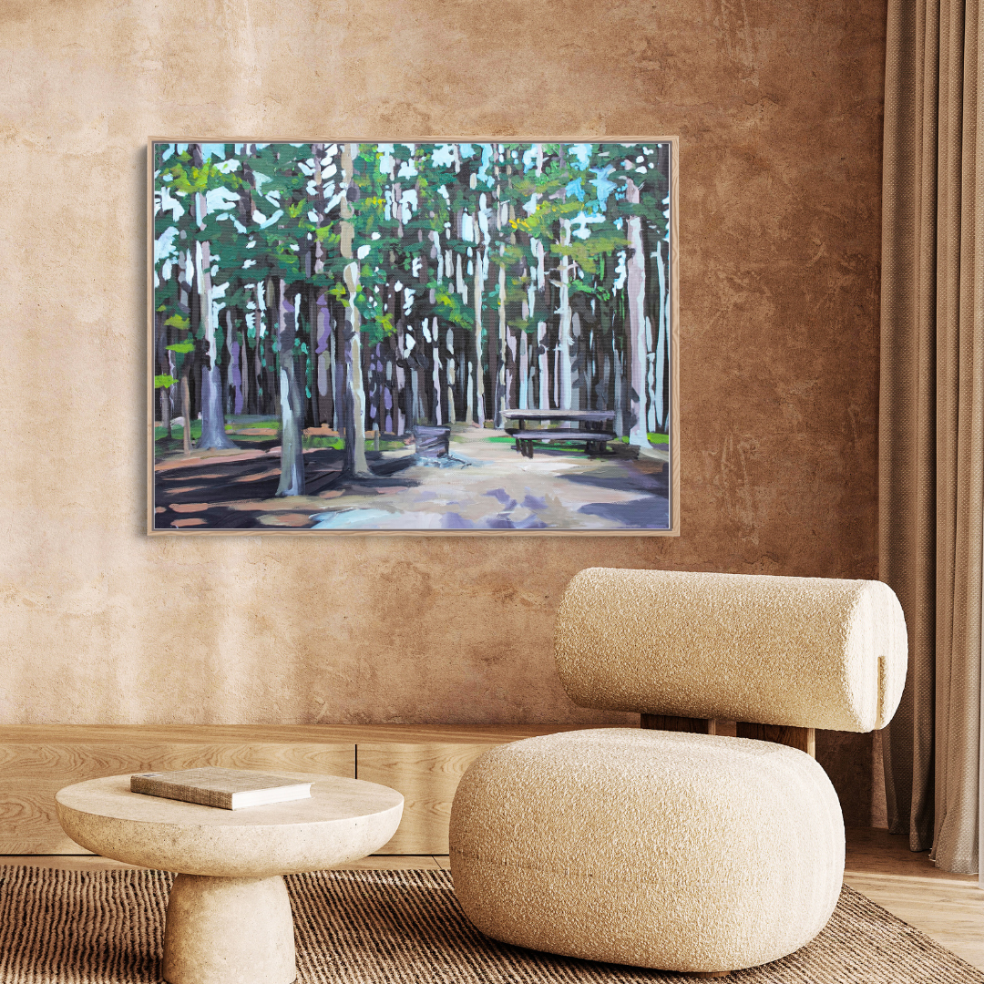 Camping at Cypress Hills - Canvas Print