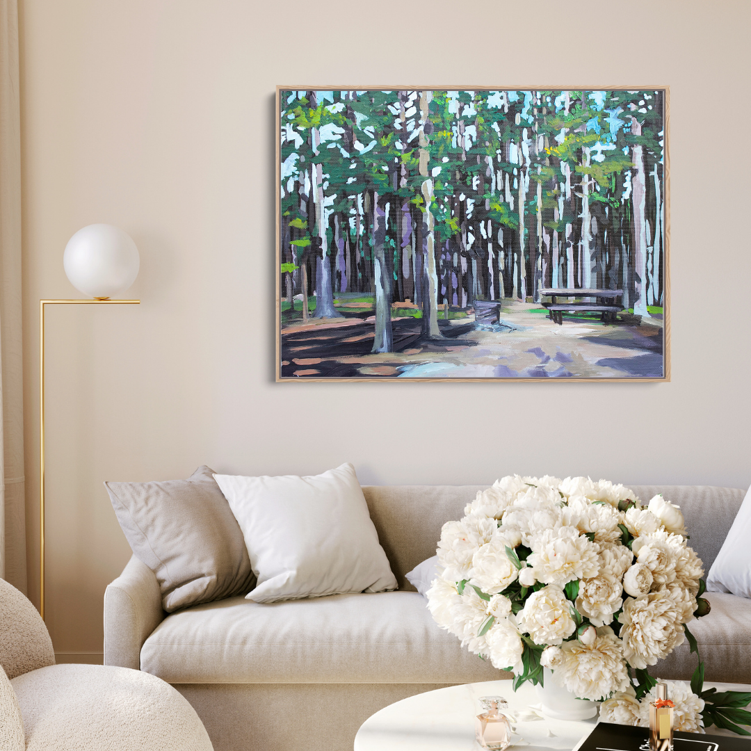 Camping at Cypress Hills - Canvas Print