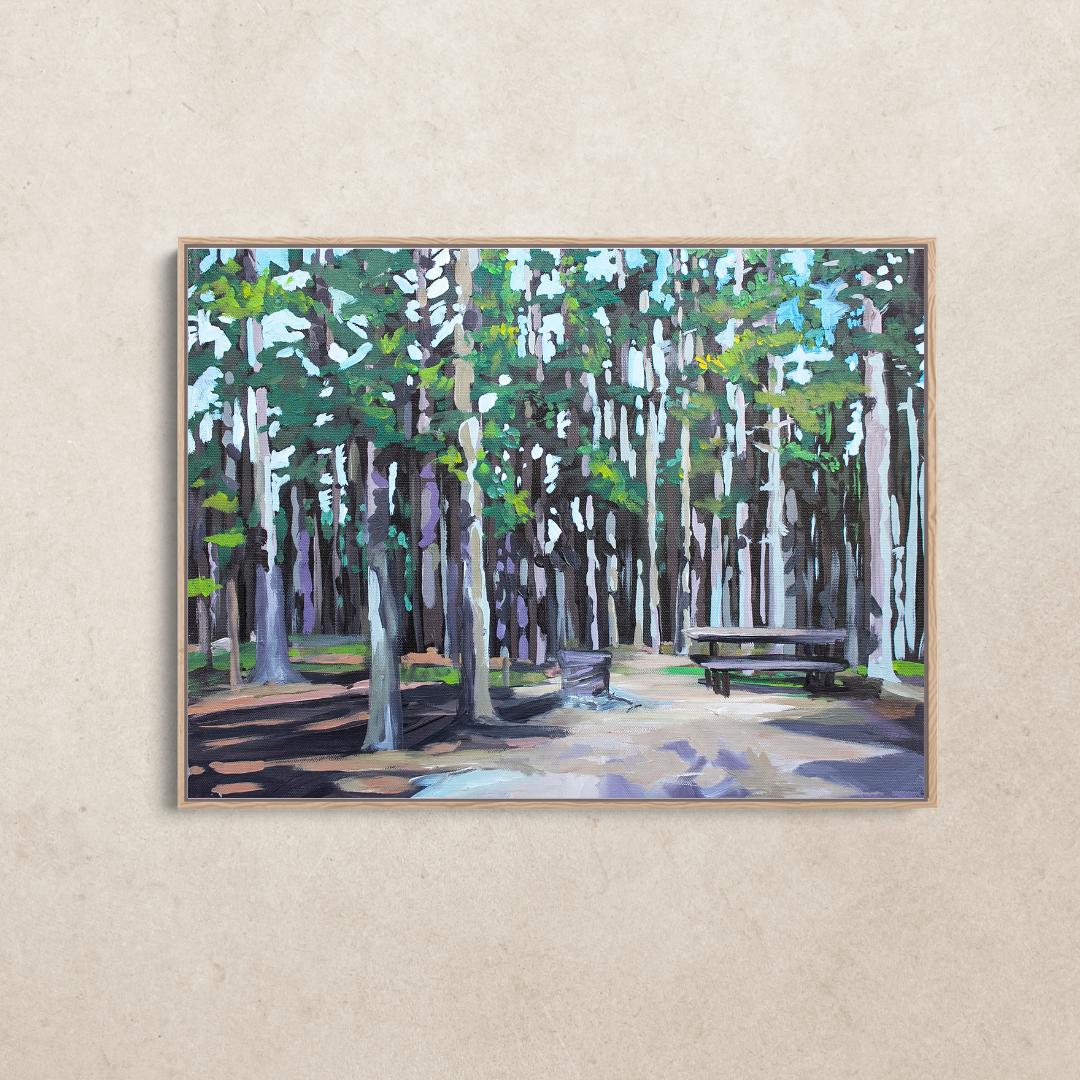 Camping at Cypress Hills - Canvas Print