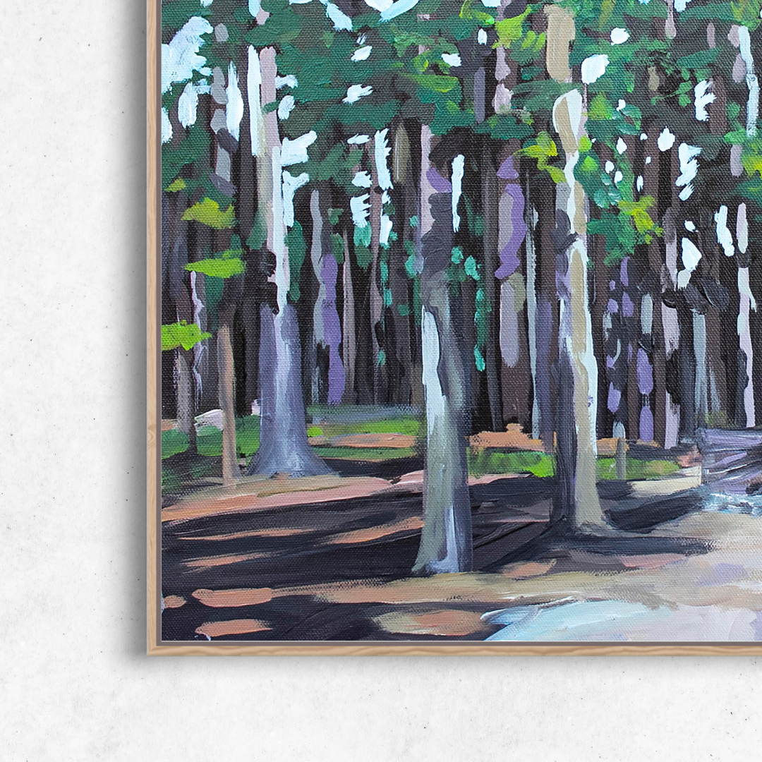 Camping at Cypress Hills - Canvas Print
