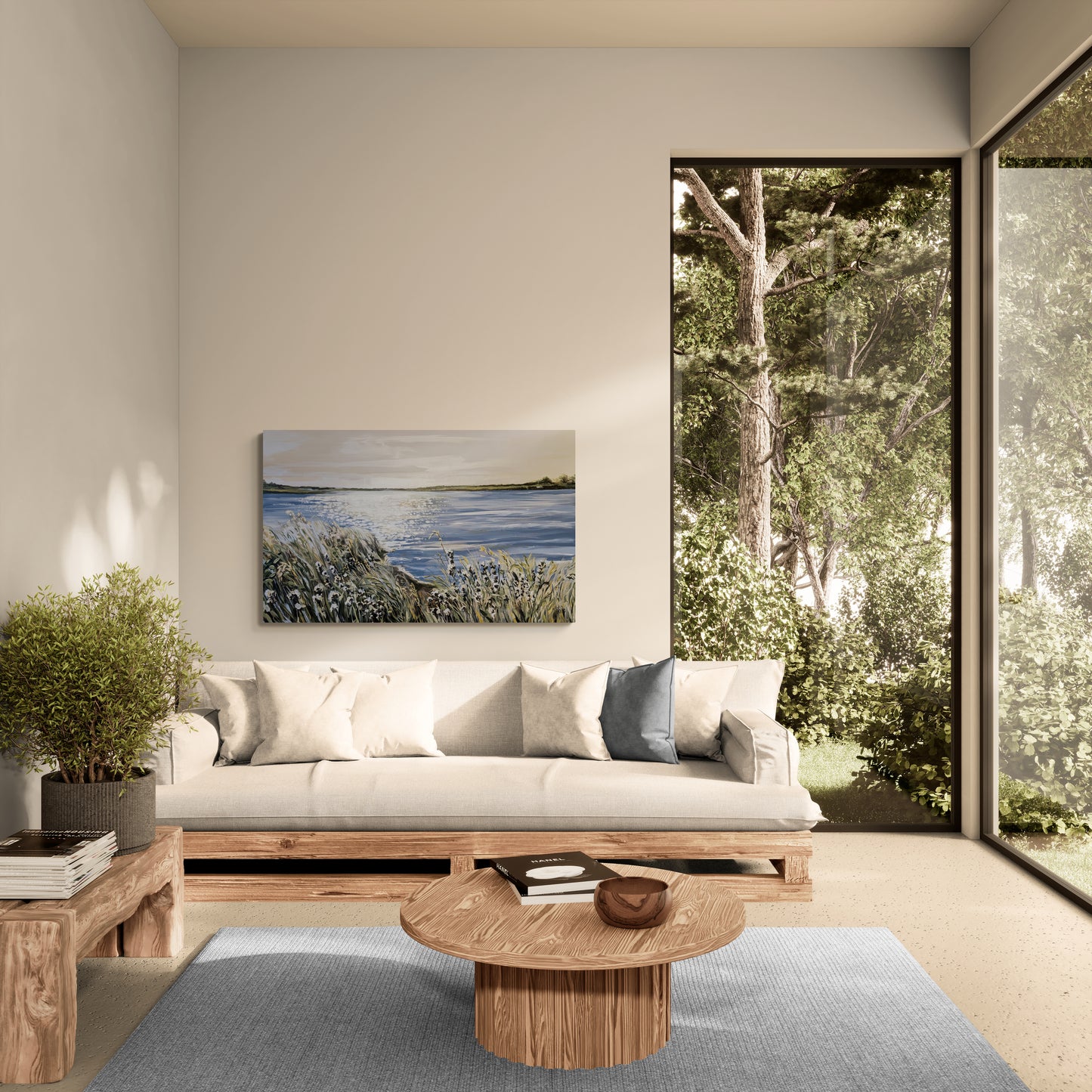 Sparkling Water in a Nature Refuge - Original Painting