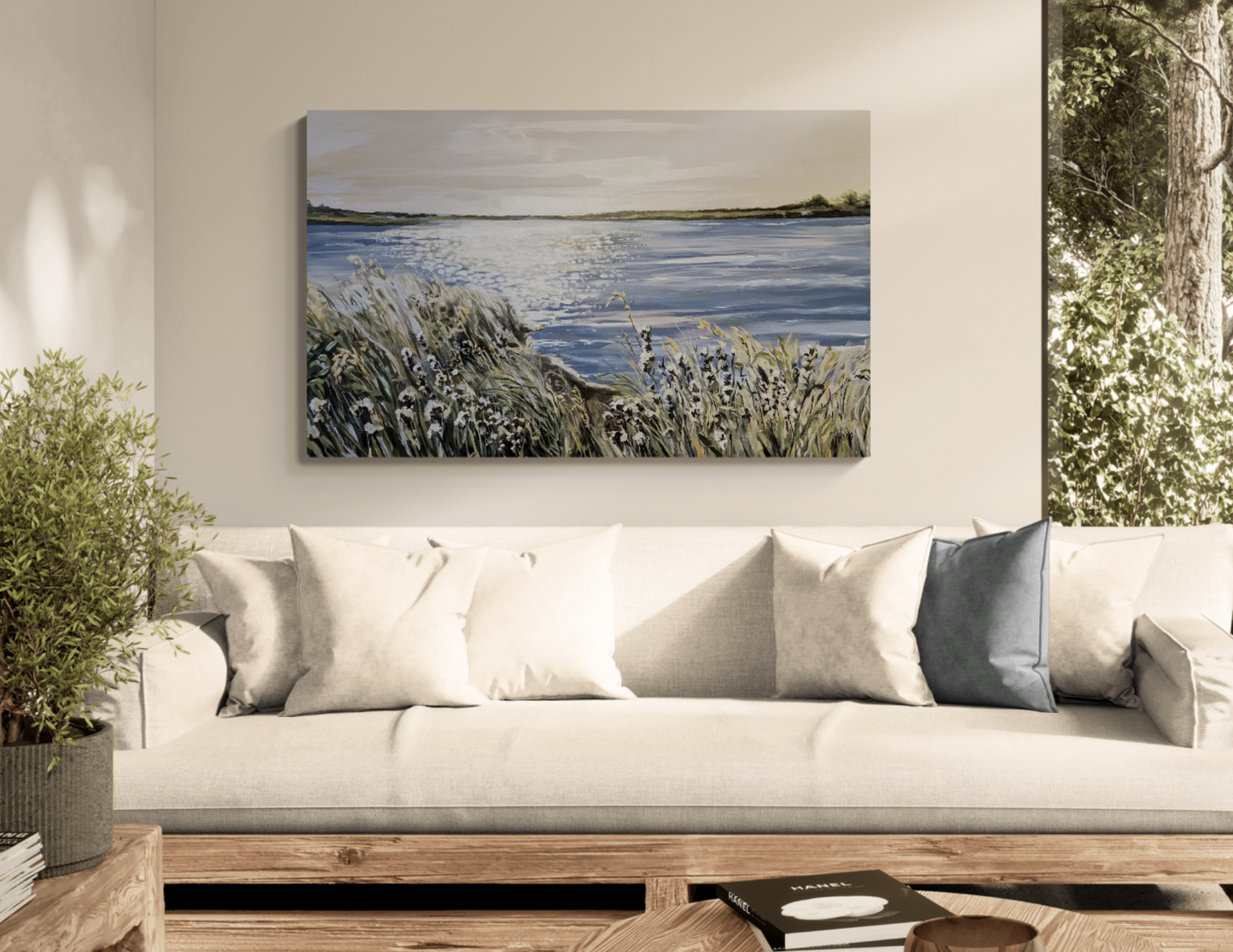Sparkling Water in a Nature Refuge - Original Painting