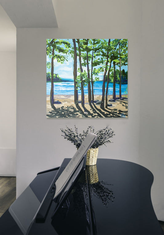 Day off at the Lake - Original Painting