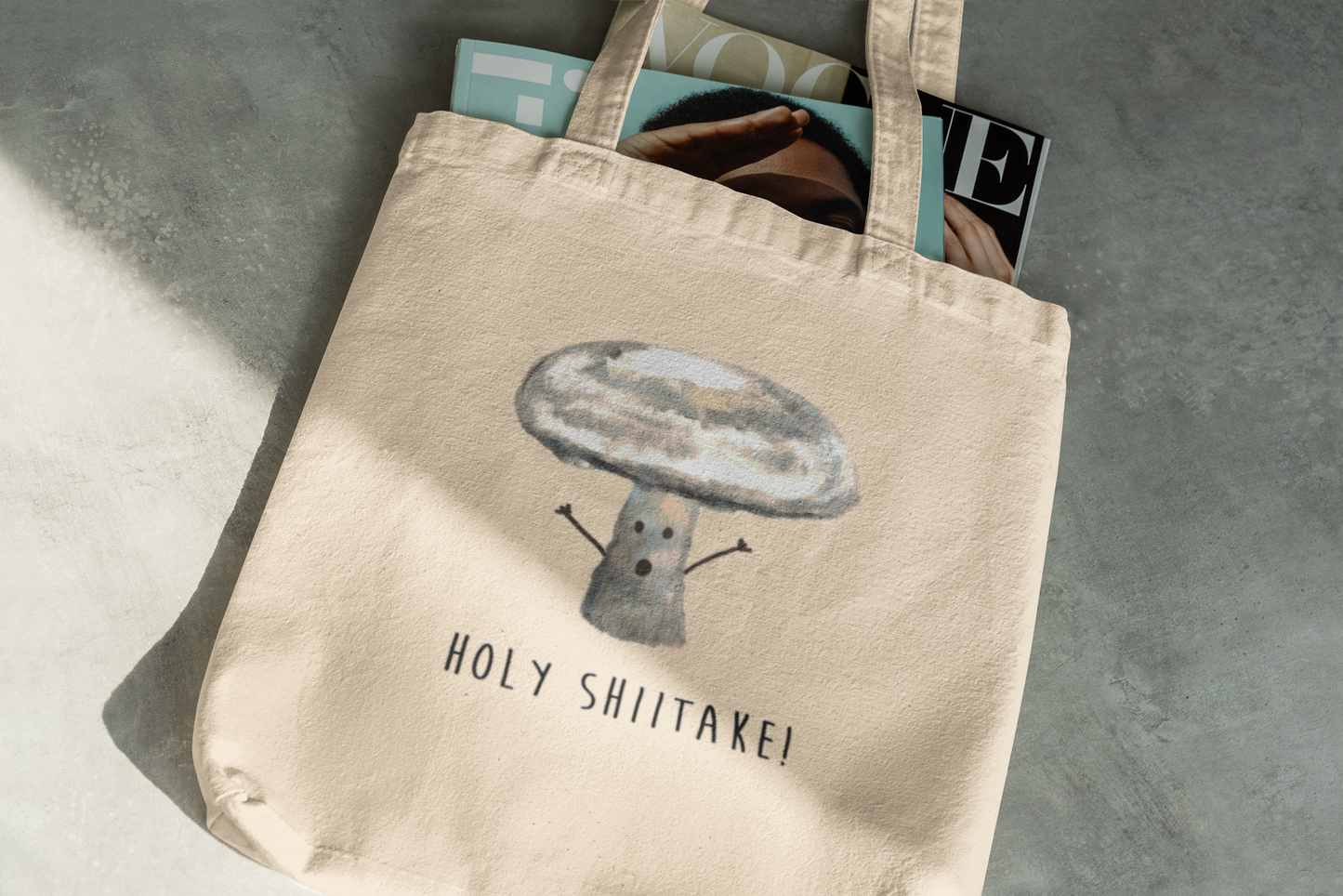 Holy Shiitake!- Eco Tote Bag - Certified Organic Cotton